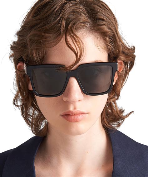 prada pr 56ts black square sunglasses|Prada Catwalk 56TS Sunglasses .